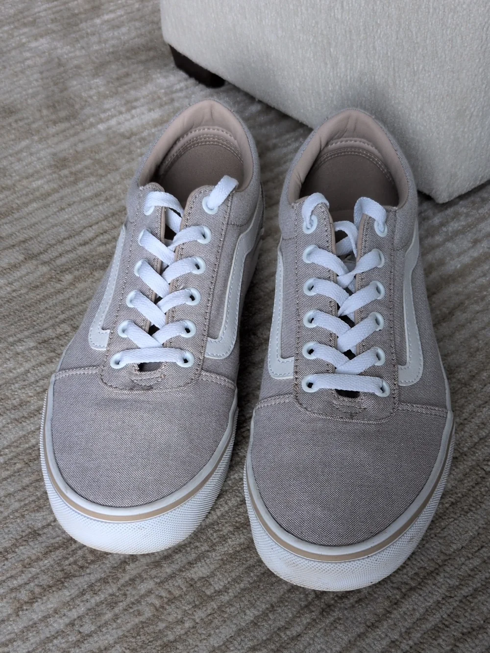 Vans Old Skool in Taupe with White Trim